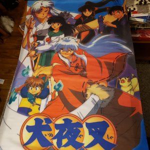 Vintage Cloth InuYasha Wall Scroll.